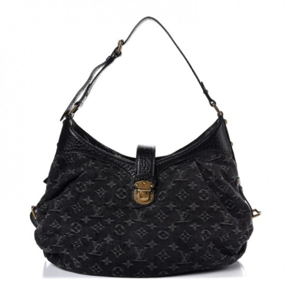 ❌SOLD❌Authentic NEW Louis Vuitton monogram black denim XS Mahina - Picture 1 of 17